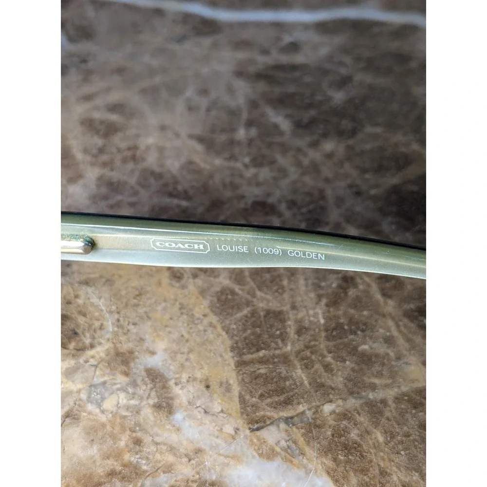 Coach Eyeglasses Frames Only LOUISE (1009) GOLDEN 54-15-135 Gold Green